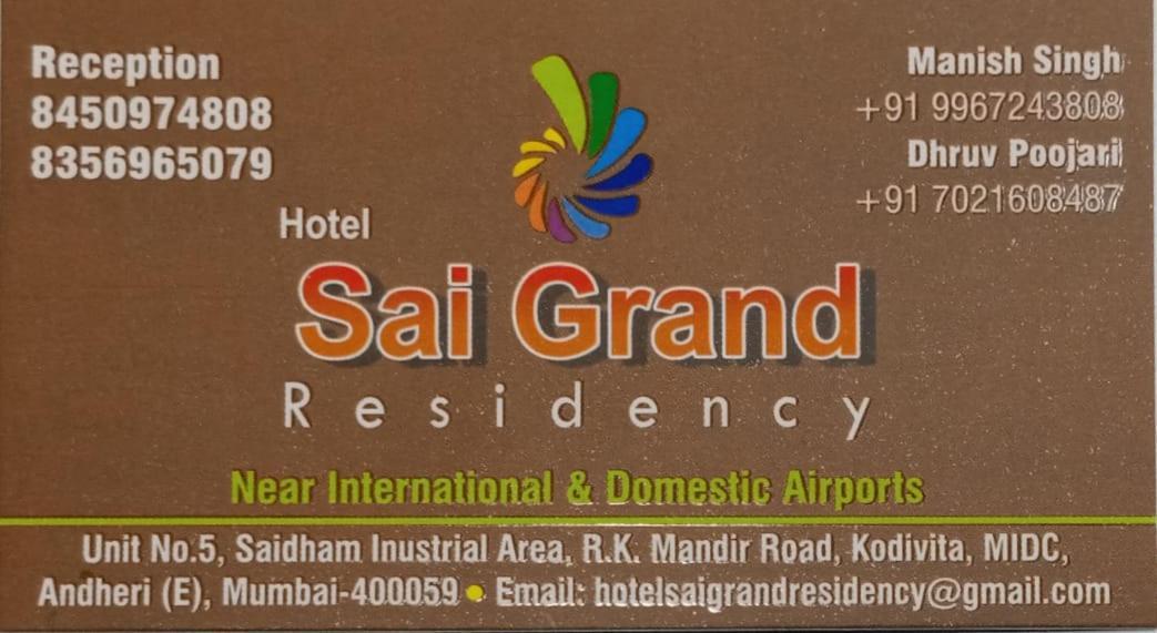 Hotel Sai Grand Residency Mumbai Exterior foto